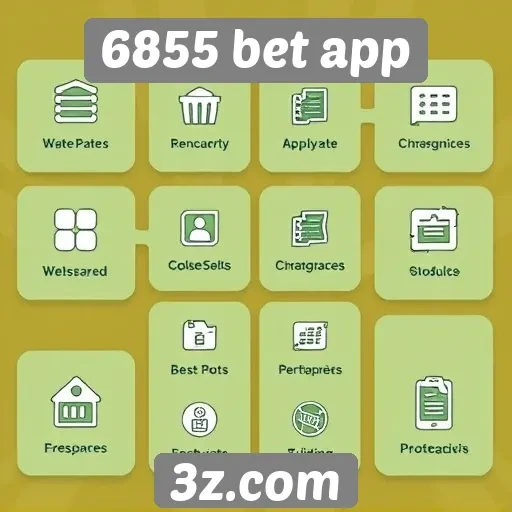Principais recursos da interface do usuário do 6855 bet app